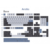 GMK Arctic 104+68 Cherry Profile ABS Doubleshot Keycaps Set for Cherry MX Mechanical Gaming Keyboard